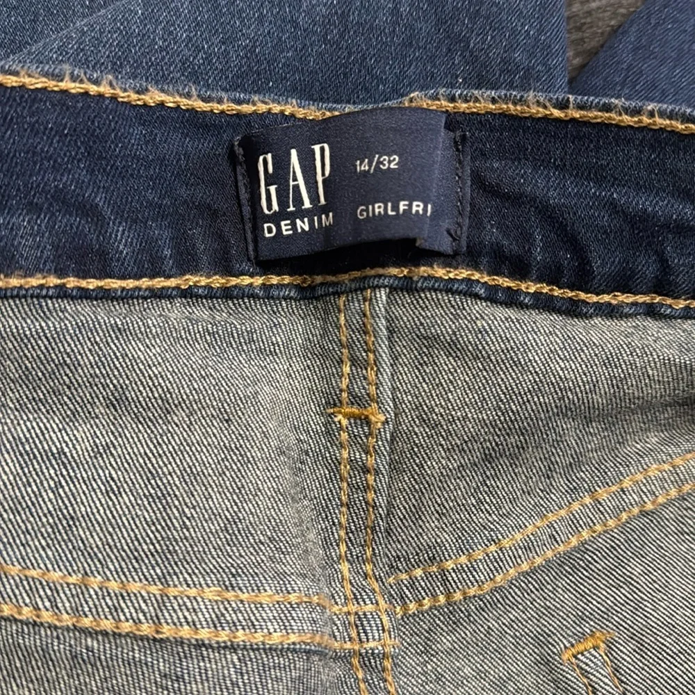 Gap Denim Girlfriend dark blue straight leg jeans - Picture 4 of 5